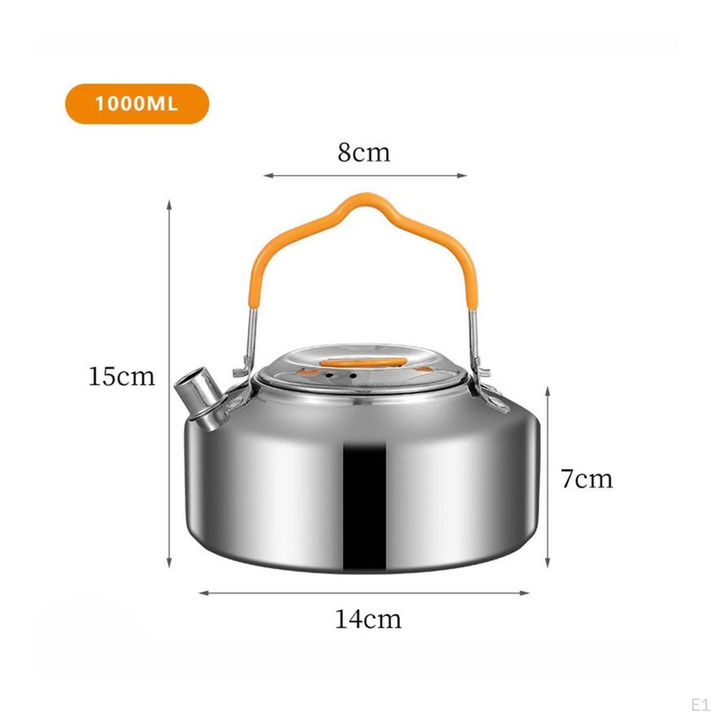 304 Stainless Alloy Beverage Kettle Large Capacity Steel Camping Portable Outdoor