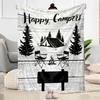 Happy Campers Adventure Blankets Are Suitable for Living Rooms,making Them an Ideal Choice for Outdoor Travel and Gifts.