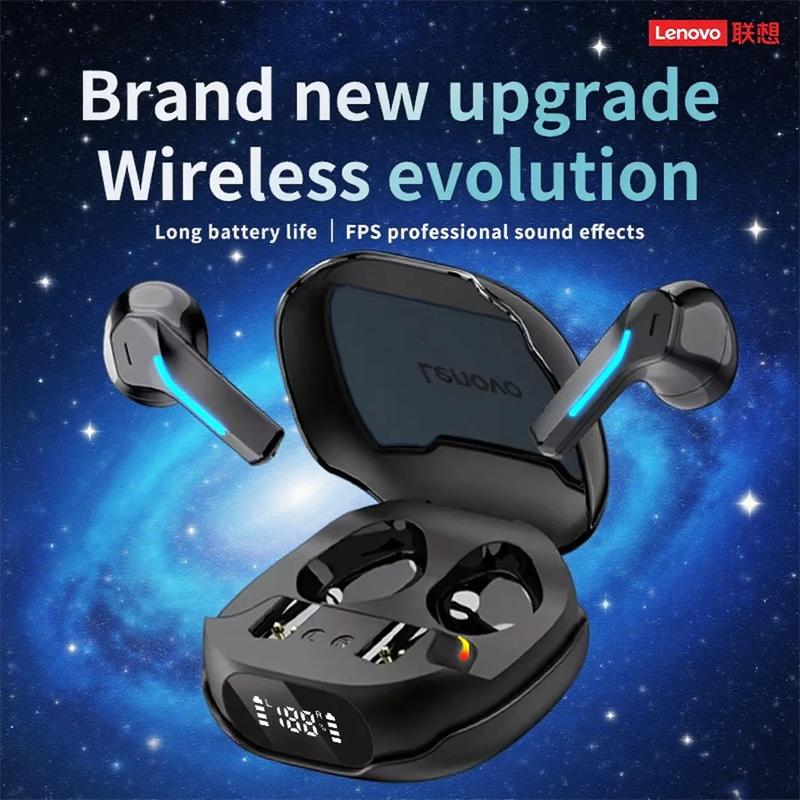 Lenovo TG101 Headphones Professional FPS Gaming Headset In Ear 5.4 Bluetooth Earphones Low Latency Long Battery Music Stereo Earbuds
