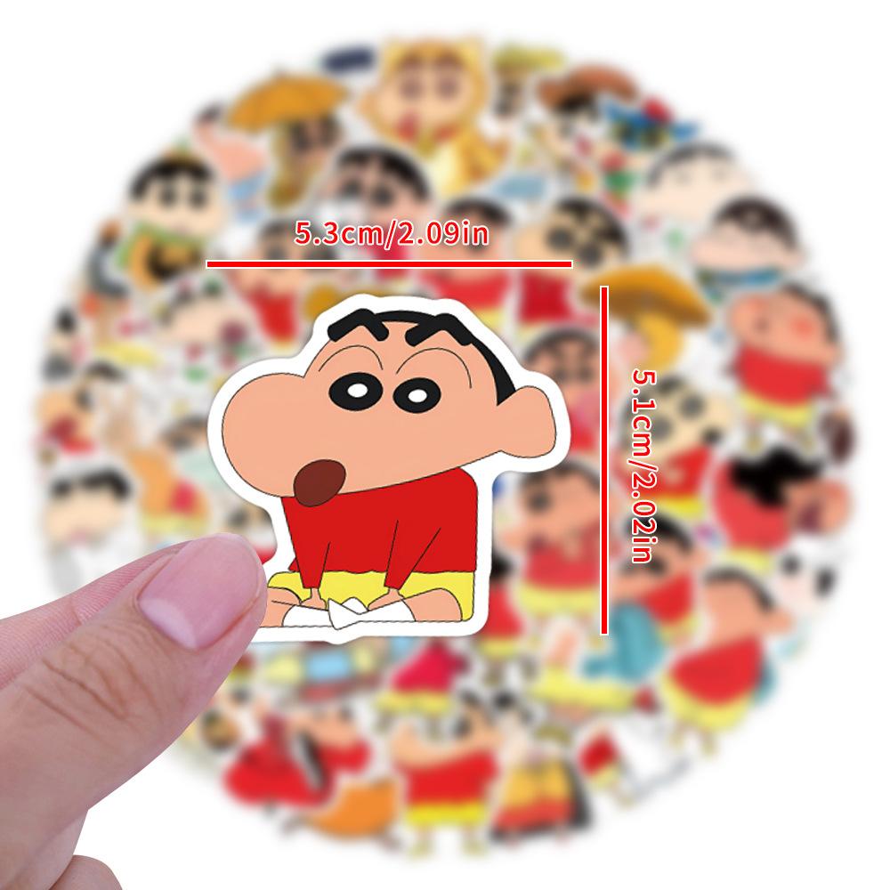 60 New Style Crayon Shin-shiba Cartoon Graffiti Stickers Decorate Refrigerator Skateboard DIY Personalized Stickers