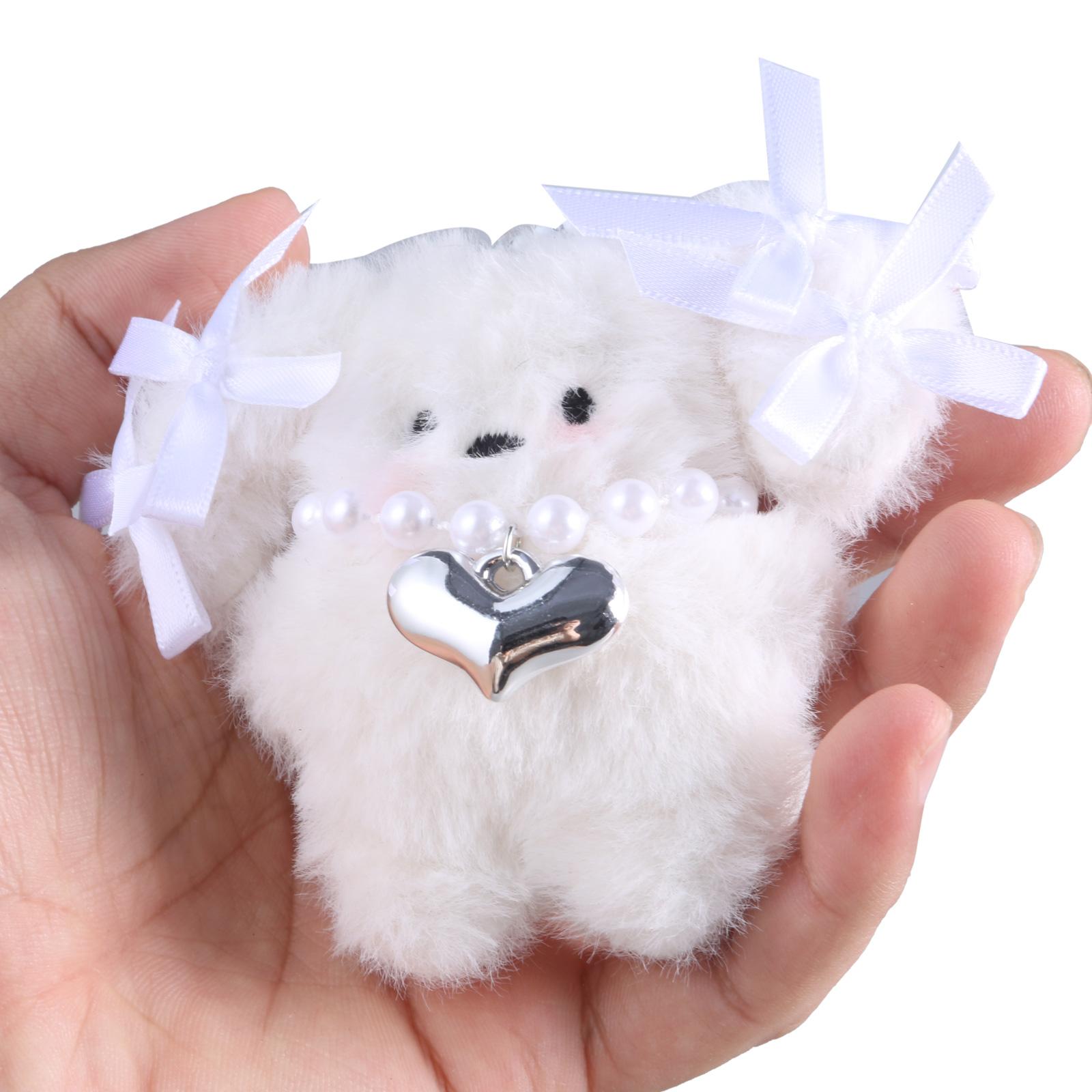 Милый брелок-подвеска в виде собаки-бантика — фото 8