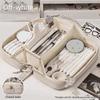 Large Capacity Students Stationery Bag Multi-functional Makeup Bag Simple Pen Organizer  School