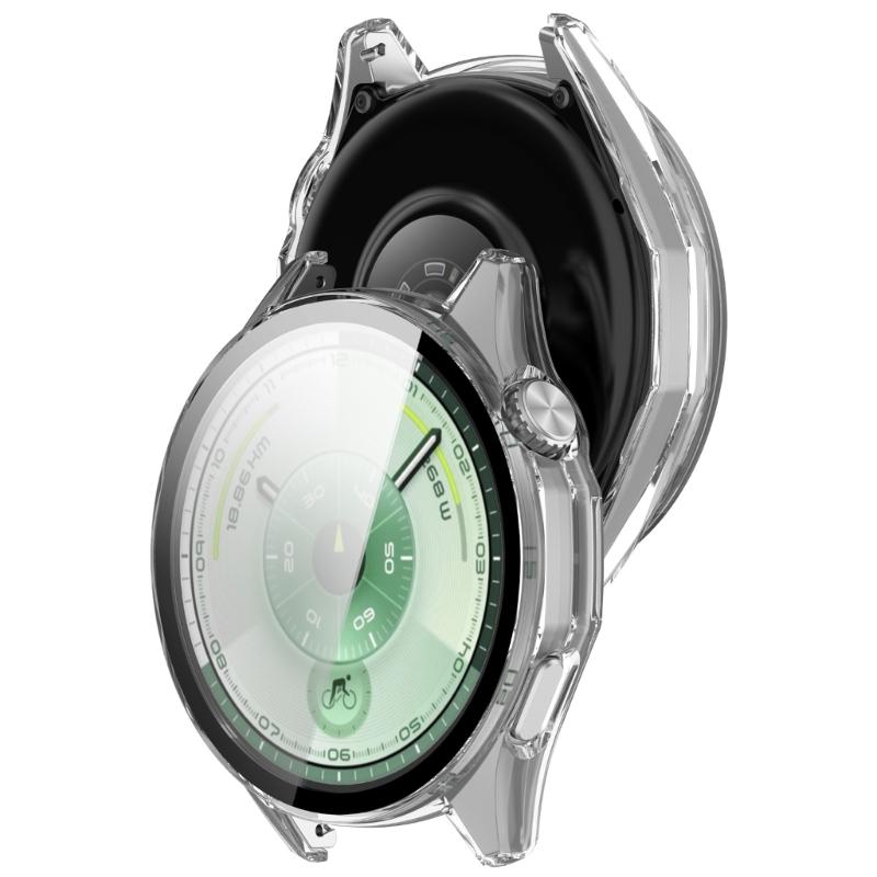 Smartwatch Cover Shell Case with Tempered Glass Film Screen Protector Cover for GT6 46MM Scratchproof Watch Case