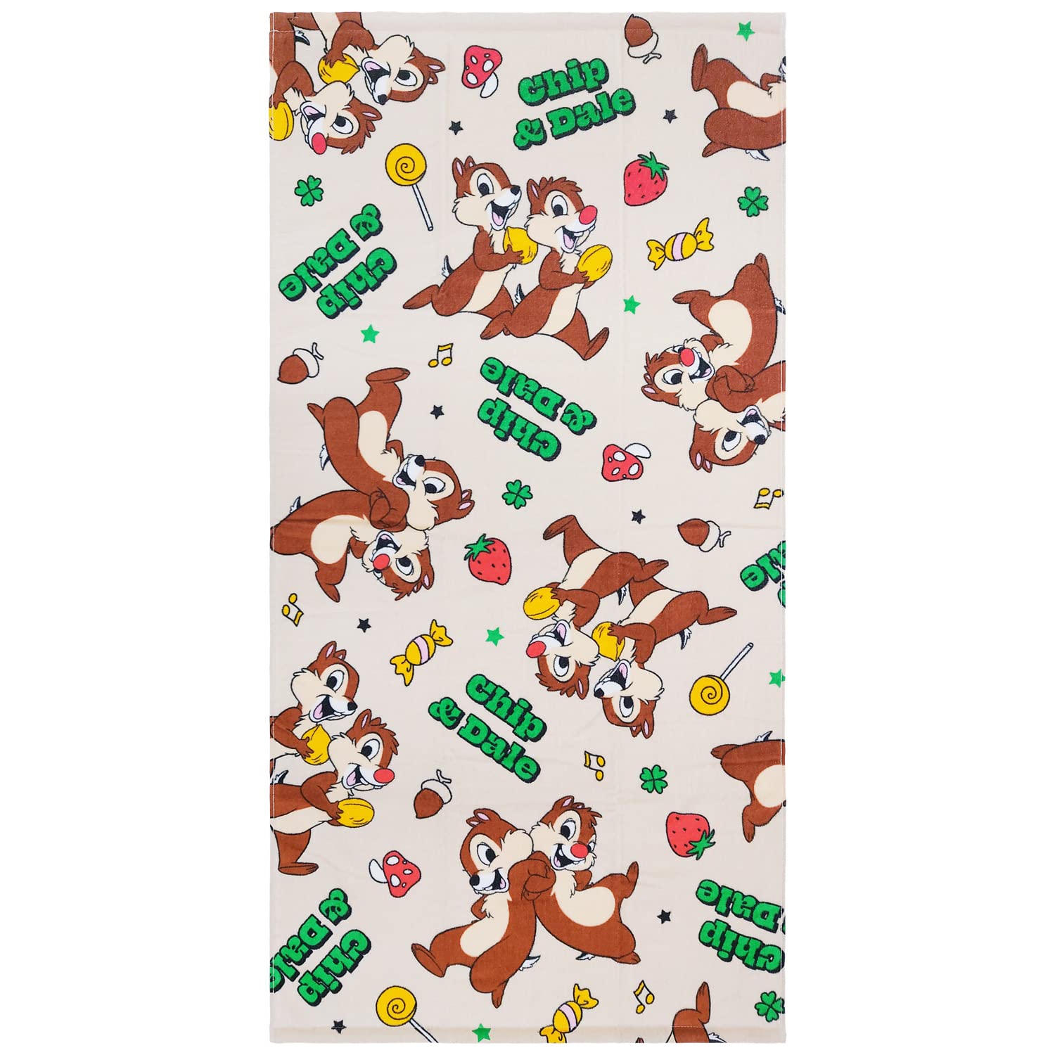 

Hayashi Bath 60 x 120 Disney Groovy Chip BM482300 Towel, Approx. cm, & Dale, Beige, бежевий