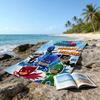 1pc PJ Marks1 Beach Towel, Beach and Seaside Swimming Pool Equipment, Fashion Pattern, Rectangular, Travel Essentials