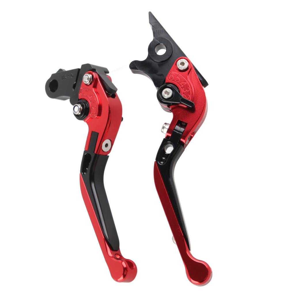 Folding Clutch Lever CNC 6061 Aluminum Alloy Adjustable Length for Trail 125 Monkey 125 Super CUB110 Red