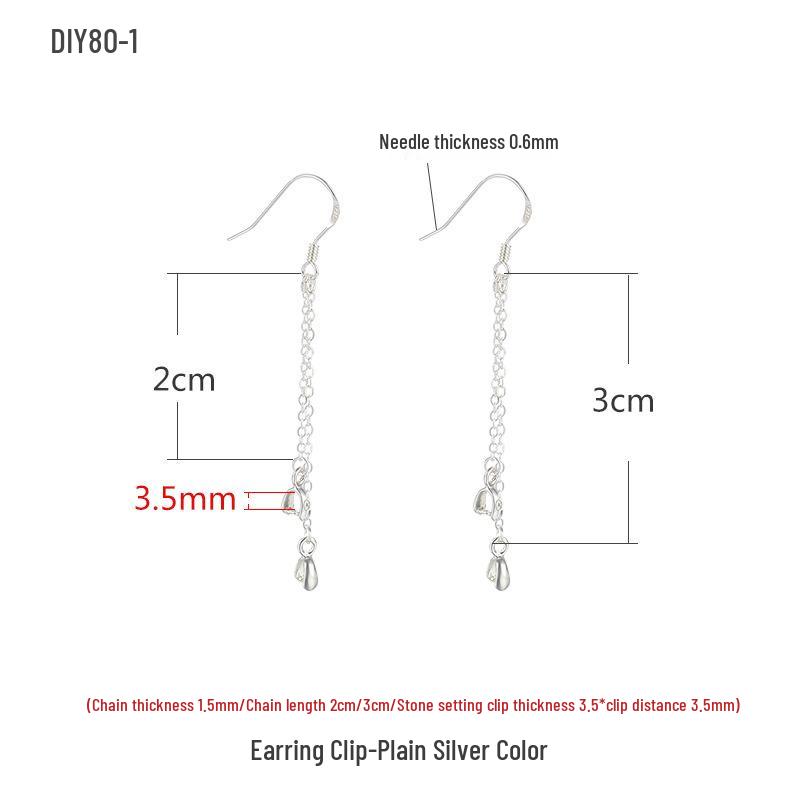 

S925 Sterling Silver 18K Gold Ear Hooks & Dangle Earrings with Safety Buckle for Women S925 Silver