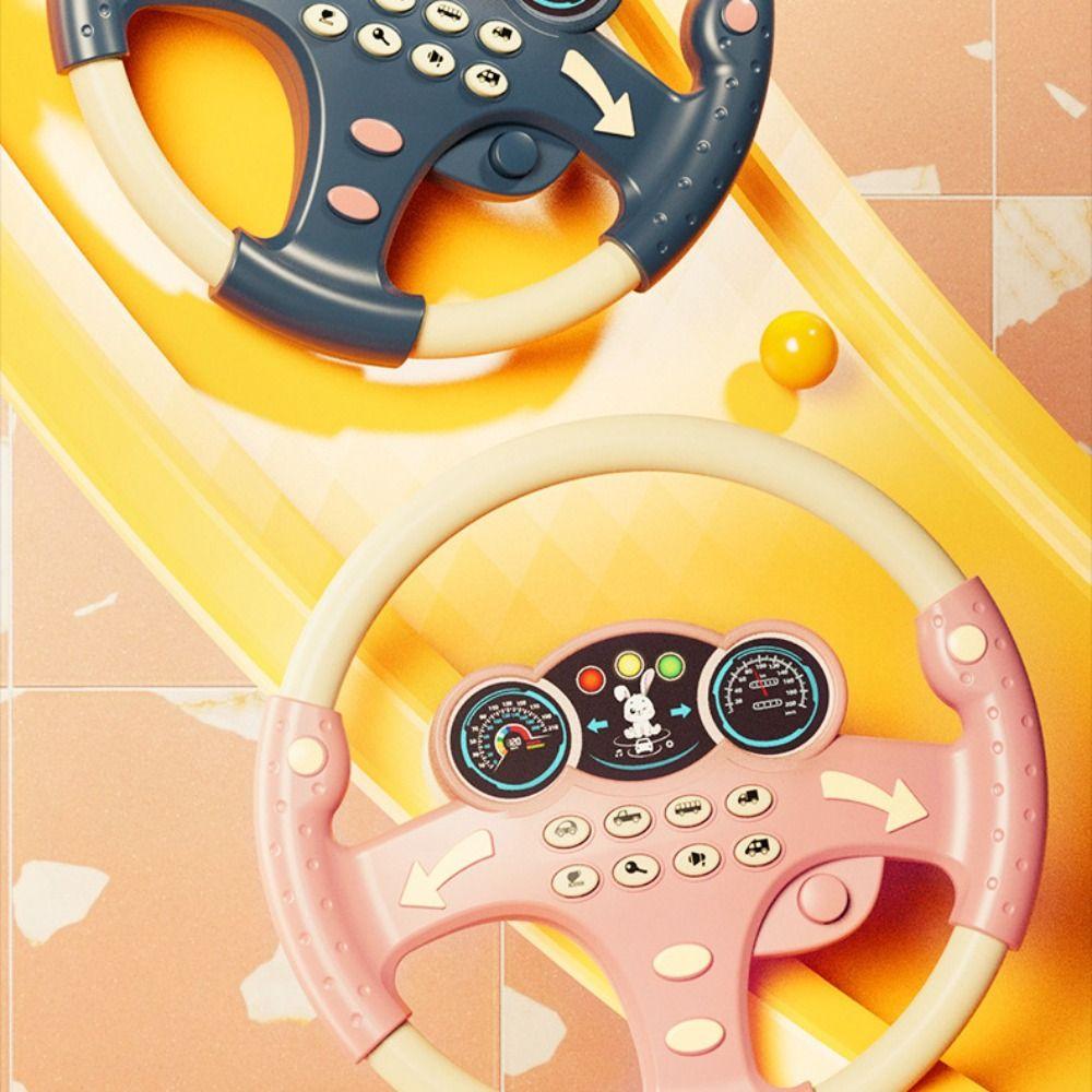 Copilots Stroller Steering Wheel Vocal Toys Multi Functional Simulate Driving Car Toy  Infant