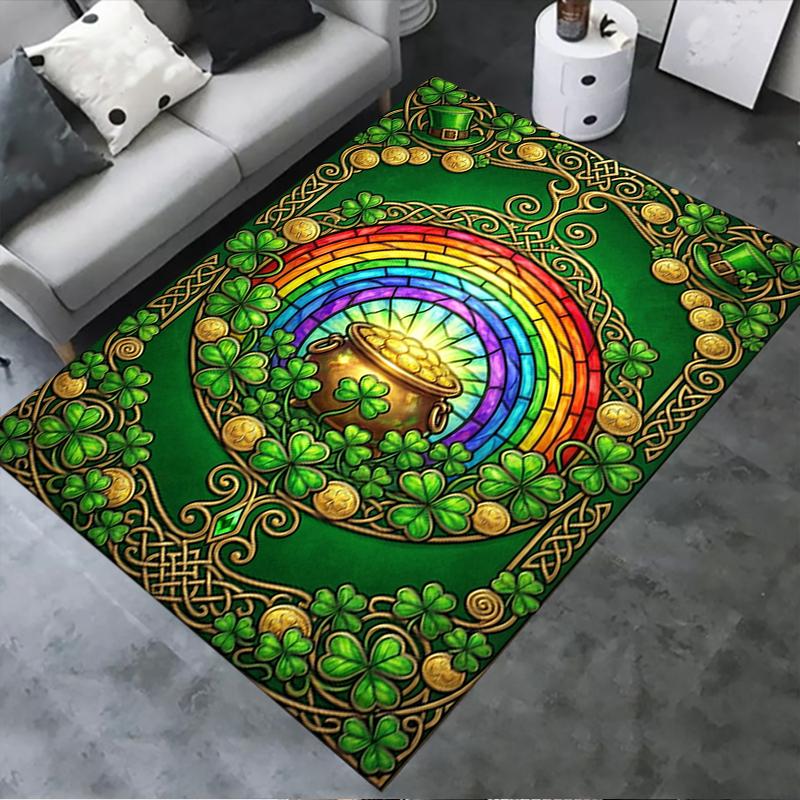 2025 New Coins&Rainbows Carpet Rug for Living Room Bedroom Home Sofa Decoration,Kids play Non-slip Floor Mat115