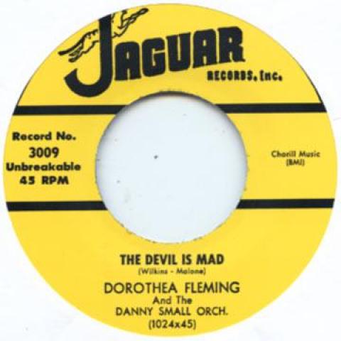 

7-дюймовая пластинка DOROTHEA FLEMING - Devil Is Mad / I m Glad You re Leav JAGUAR3009 Jaguar 2011 UK Блюз
