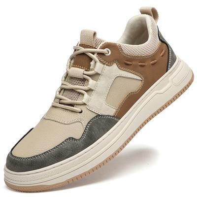 Fashion High Quality Brand Thick Soled Men's Oxford Shoes Lace Up Simple Men's Outdoor Hiking Shoes Camping Sports Leisure Shoes