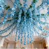 Hanging Design Artificial Wisteria Flower Vine Multicolor Hanging Garland  Wall Decoration
