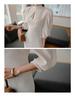 French Chic Stand-Up Collar Slim Lantern Sleeve Dress