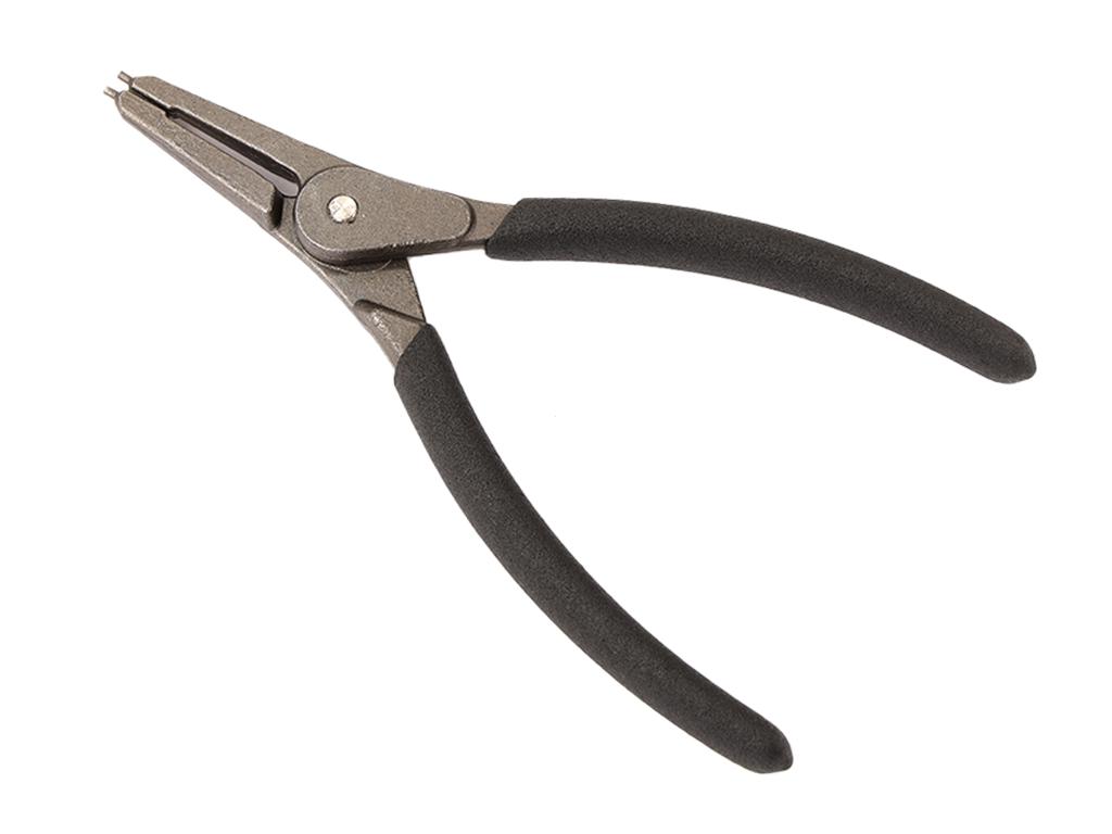 Circlip pliers, 185mm external straight with internal spring, Waryński