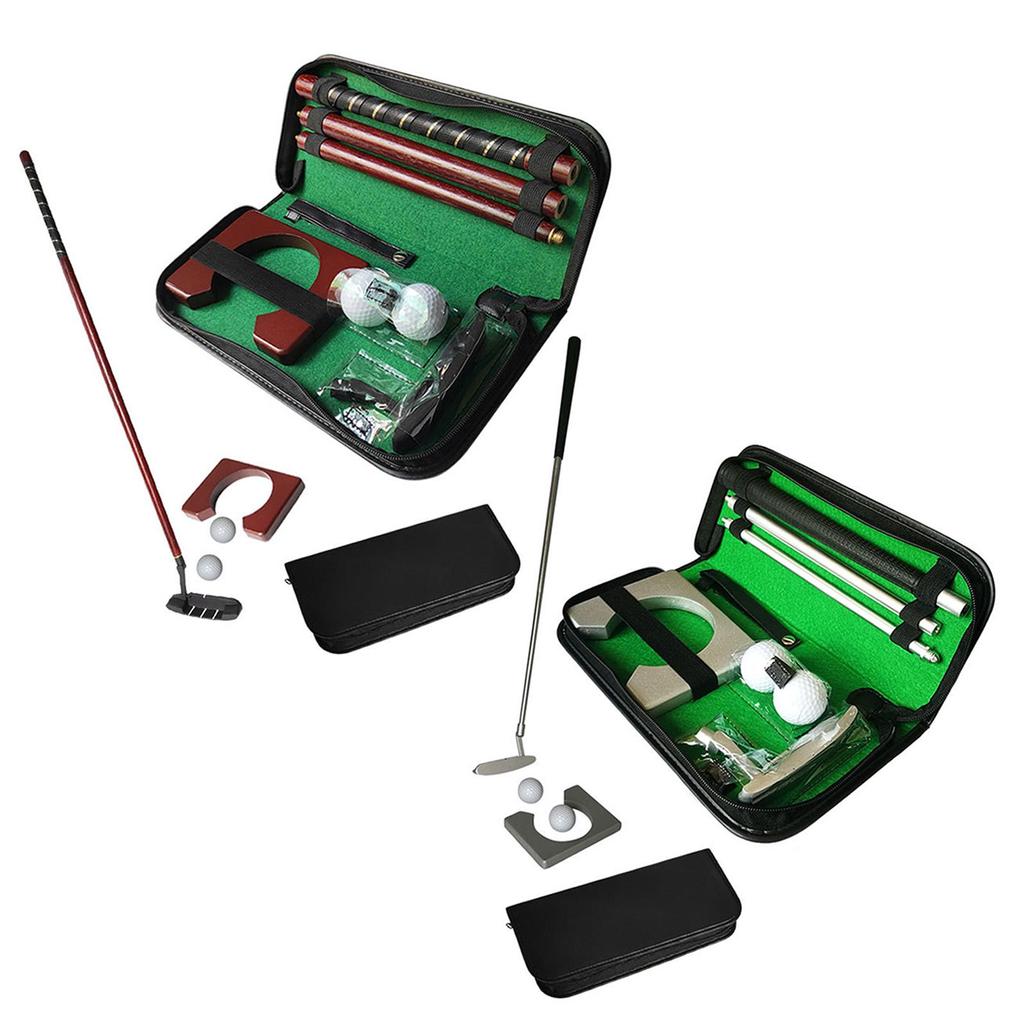 Buy Golf Putter Set Portable Indoor/Outdoor Putting Trainer Kit at