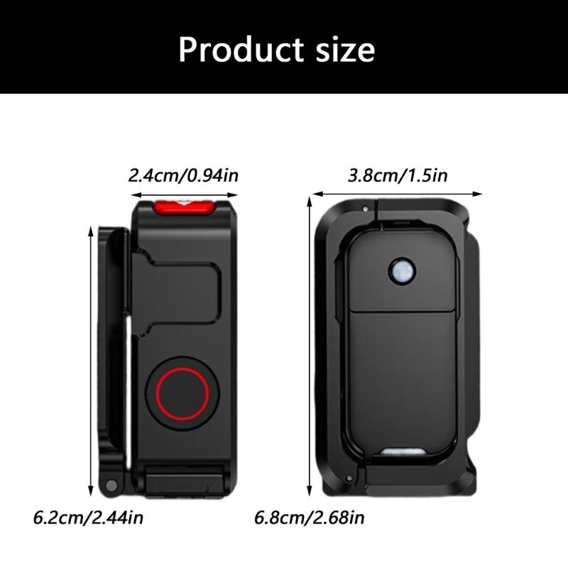 Aluminum Magnetic Mount Rabbit Cage for Action Camera With 180 Degree Adjustable Angle and Expansion Interfaces