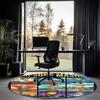 THE SIMPSONS Printed Round Rug Carpet Chair Rug Area Rug Entryway Doormats,for Office Chair Living Room Bedroom Kitchen Room.
