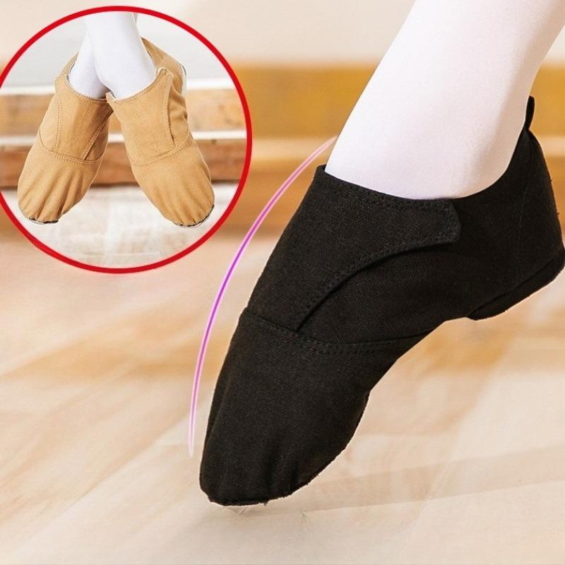 New Soft Sole Dance Shoes for Adults Kids Ballet Yoga Performance Unisex Lightweight Canvas Fabric Soled Indoor Training Shoes