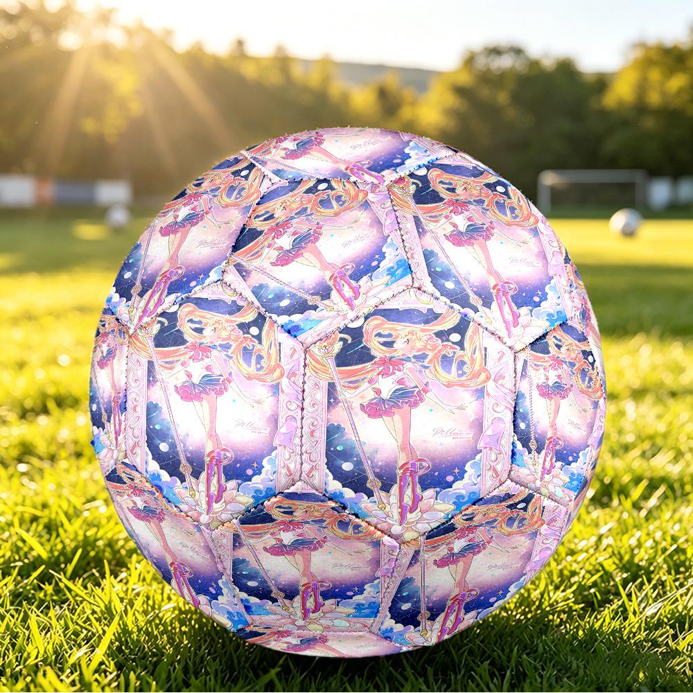 Sailor Moon Size 5 Soccer Ball, Durable Standard Football For Training Match Outdoor Sports