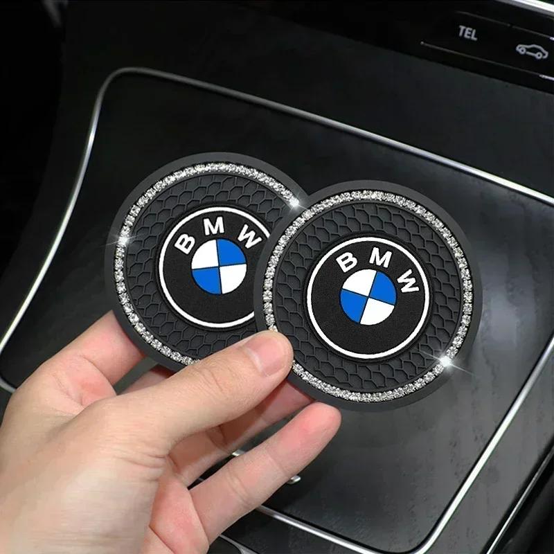 BAIP6 X5 For BMW For BMW Diamond Car Coaster Water Cup Holder Pad Anti-slip Mat For BMW X1 X2 X3 X5 X4 X6 X7 G30 G20 G32 G11 G12 F40 F