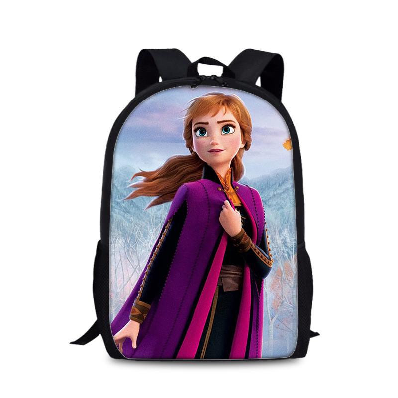 Frozen Childrens Cartoon Backpack With Lightweight Nylon Material For School And Daily Use