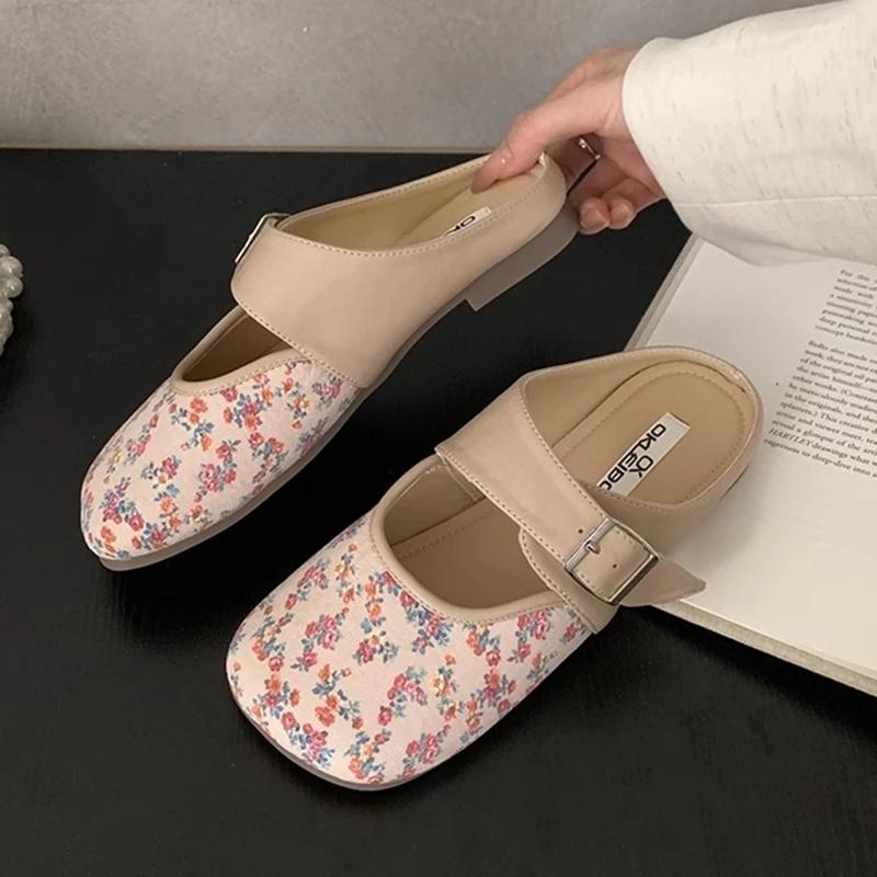 Fashion Summer Mesh Women Slippers 2025 Flats Sandals Casual Mules Shoes New Trend Fad Slingback Shoes Sport Sneaker Mujer Zapatillas