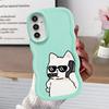 Paare Hund Katze Cool Weiche Handyhülle für Samsung Galaxy A12 A16 A52 A21s A13 A15 A14 A11 A05 A03 A53 A33 A06 A04 A23 A22