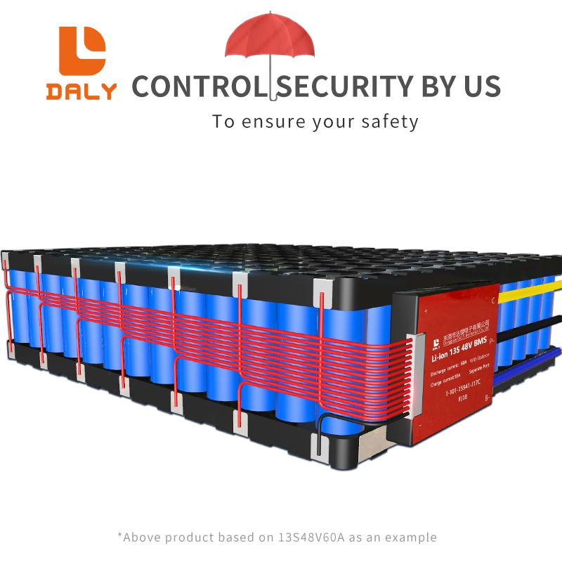 Daly Lithium LiFePO4 BMS 3S~24S Split Port 12V 24V 36V 48V 60V 72V 15A 20A 30A 40A 50A 60A Separate Port 21700 18650 Balance BMS