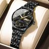 504 Luxury Alloy Case Stainless Steel Strap Waterproof Luminous Lady Watch