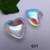 10Pcs Heart Glass Rock Charm Bracelet Necklace Pendant DIY Jewelry Making Craft