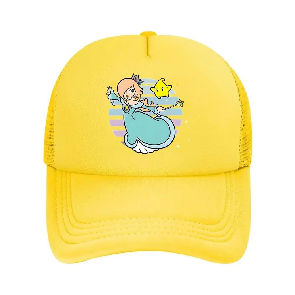 Princess Peach game character graphic for a gaming and cultural themed design Mesh Baseball Cap