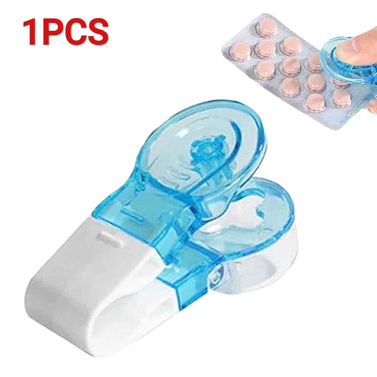 2/1PCS Portable Pill Taker Anti Pollution Pill Popper Reusable Medication Dispenser Pill Taker Cup Travel Medicine Organizer Box