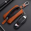 Premium Leather Car Key Pouch with Zipper for Men Thoughtful Gift Idea