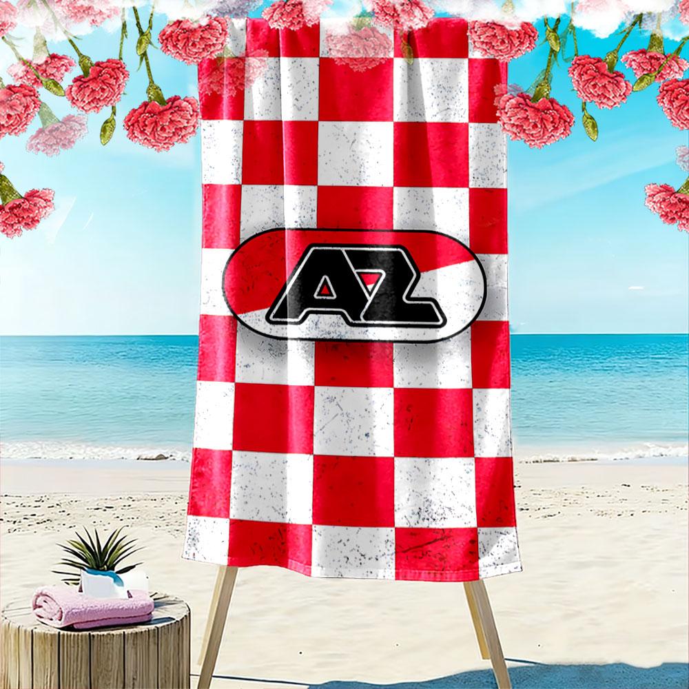 Red and White Checkered Towel Beach Towel Quick-drying for Travel Outdoor Sports Jogging Beach and Swimming