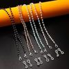 Necklace Style Crystal Beads Eyeglass Holder Beaded Cord Holder Mask Lanyard Nonslip Anti Drop Eyeglass Chain Eye Accessories