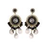 Fashion Light Luxury Crystal Fringed Earrings, Retro Ethnic Style Handmade Studs, Bohemian Temperament Crystal Earrings.