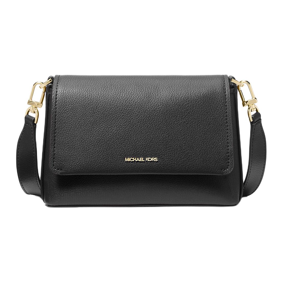 

Michael Kors Nessa Logo Leather Shoulder Crossbody Bag Small Women Bags Black 30T5G8ZM1L-BLACK Basic Set (Bag)