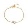 18K Gold Stainless Steel White Zirconia Adjustable Women's Bracelet - Multiple Styles