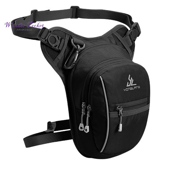 Pánská taška Crossbody Nastavitelný popruh Vodotěsné Multi Kapsy Měkká tkanina Fanny Pack Sports