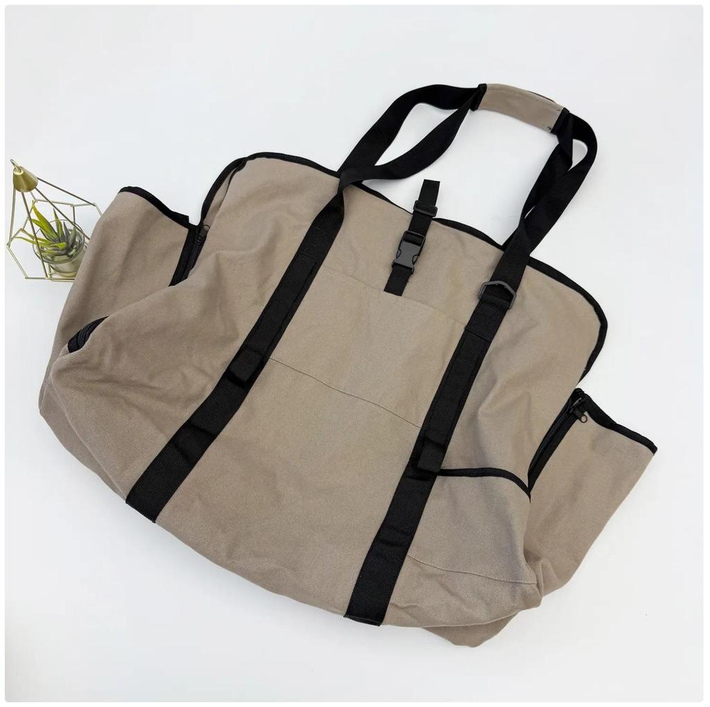 Large Capacity Wear-Resistant Portable Firewood Carrying Bag for Outdoor Storage