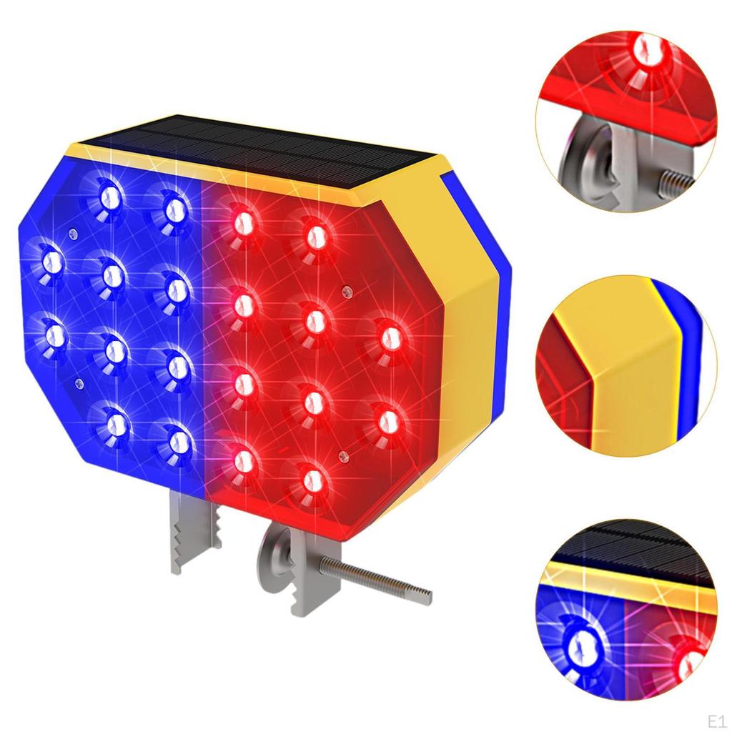 Solar Strobe Light Outdoor Double Sided Warning for Road Maintenance