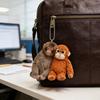 Yousheng Monkey Keychain 2D Acrylic Cute Monkey Holding Plush Toy Hanging Pendant for Backpack Purse Car Keys Aceessory