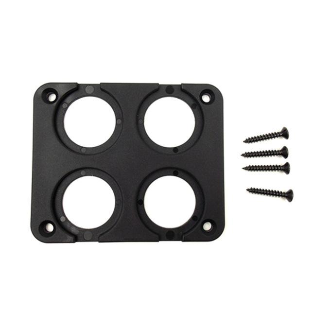 Car USB Charger Socket DIY Switch 1/2/3/4 Holes Voltmeter Panel Cigarette Lighter Adapter for Power Outlet Socket Mount Holder