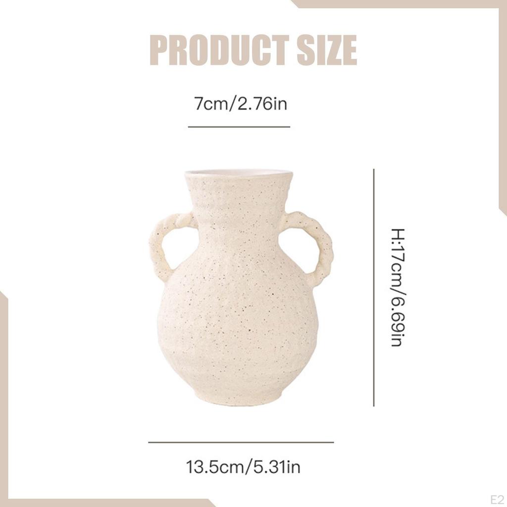 Ceramic Vase Tabletop Decoration Floral Arrangement Multipurpose Rustic Milk Jug for Bouquet