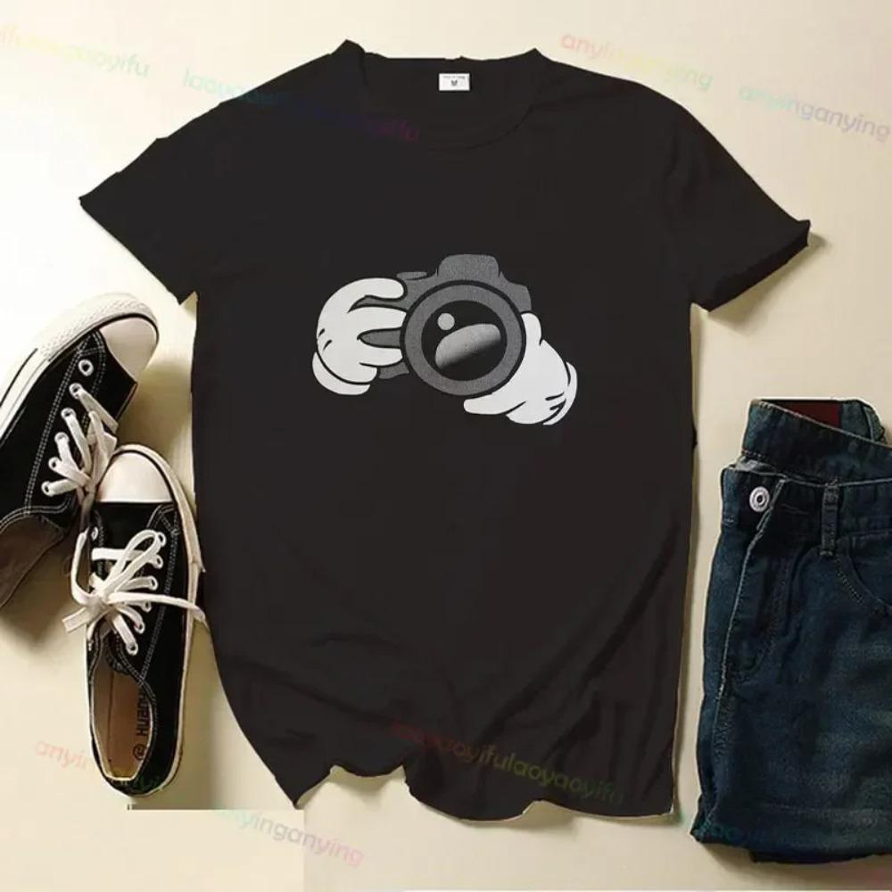 Everyones A Photographer Until Unisex T-Shirt Short-sleev Printing Streetwear Outdoor Clothing Graphic Tee Summer Tee Slogan