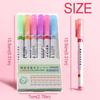 6Pcs/Set Flowers Line Shaped Colored Highlighter Pen Set Line Shaped Marker  School Supplies