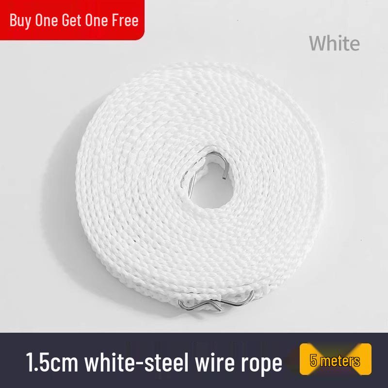 Windproof Non-Slip Clothes Drying Rope for Indoor/Outdoor Use