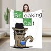Walter White I AM THE DANGER  Knitted Blanket Velvet Breaking Bad Super Warm Throw Blanket for Car Sofa Couch Bedroom Quilt
