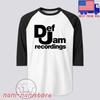 Def Jam Recordings Uomo#039;T-shirt Unisex con Maniche Raglan Nera Taglia S2XL