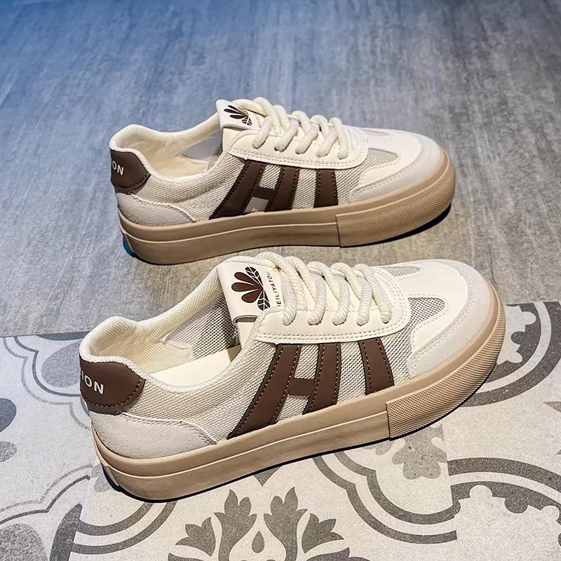Thick-soled Casual Shoes for Women  Spring and Autumn New Nmesh All-match Breathe Sneakers Comfortable Women Shoes D116